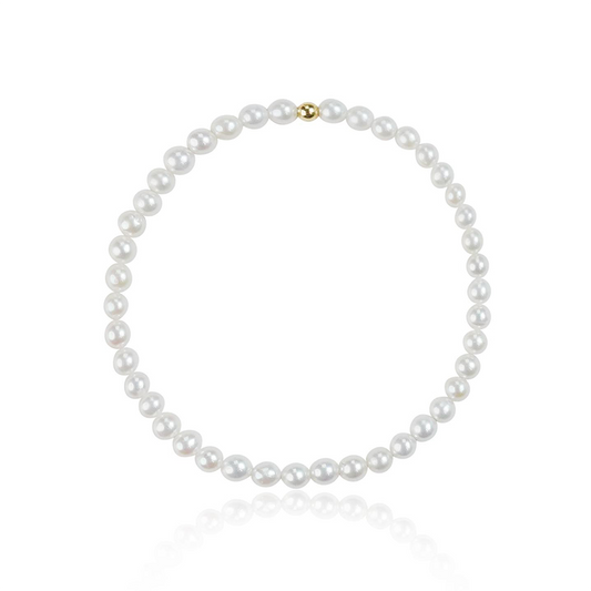 Freshwater Bean Pearls Elastic Bracelet