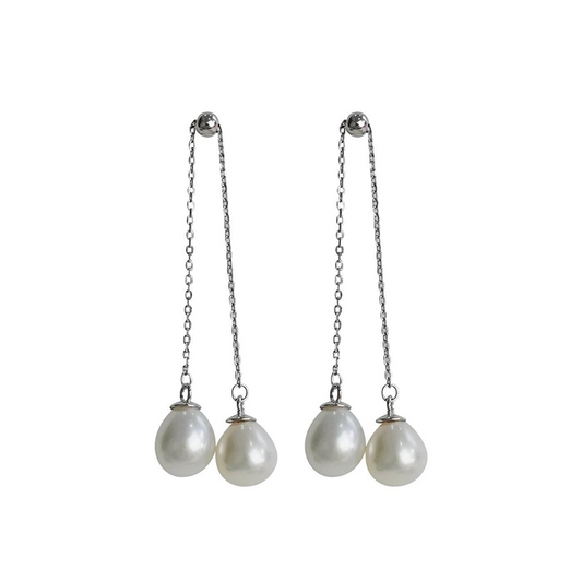 Freshwater Pull-pull Stud Earrings