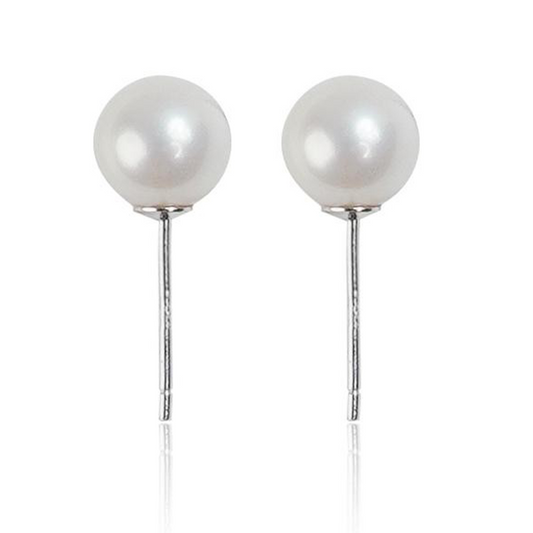Freshwater White Pearl Classic Studs