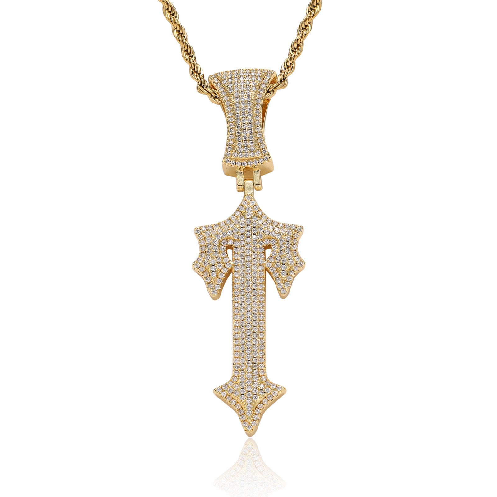 Iced Out Trapstar Pendant Necklace