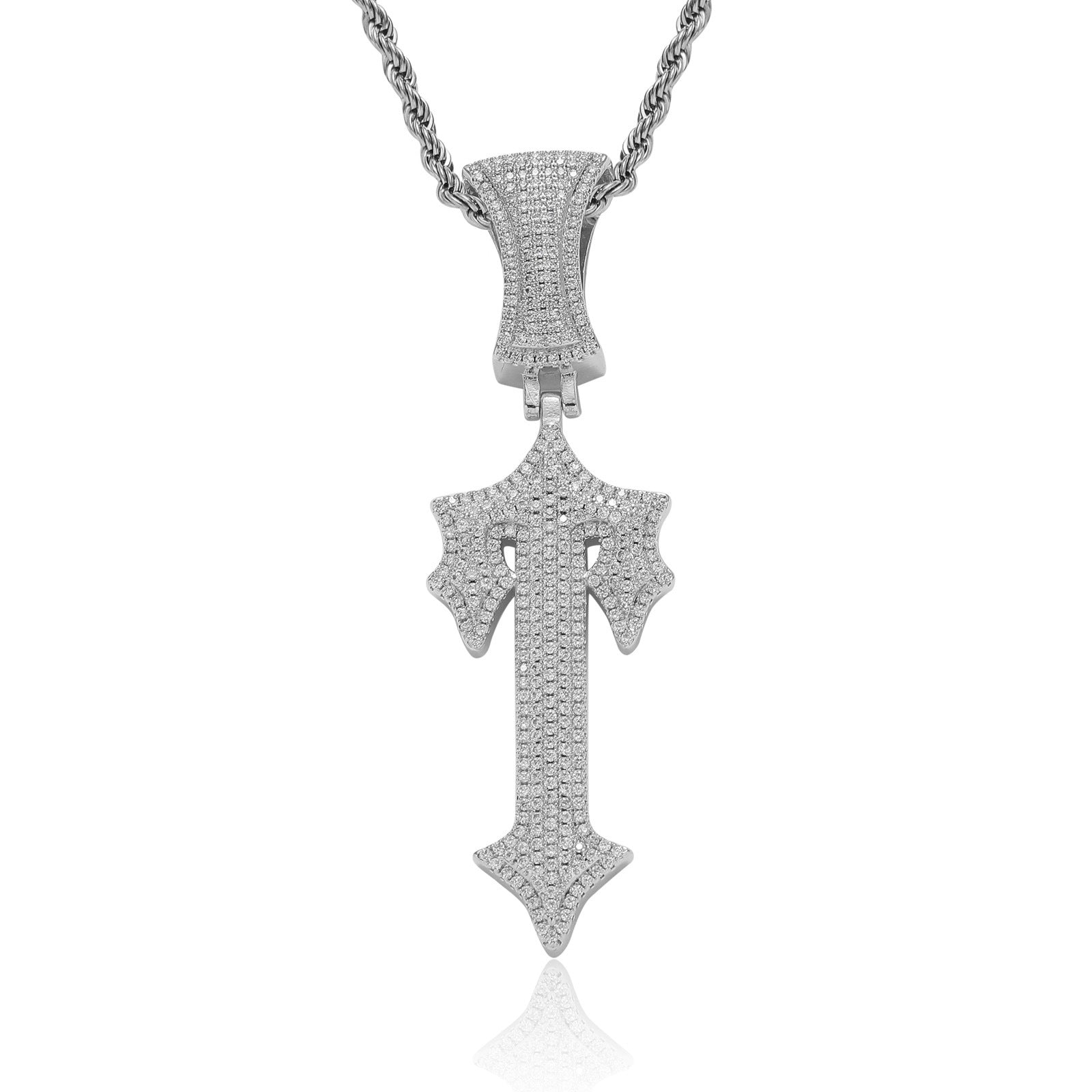 Iced Out Trapstar Pendant Necklace