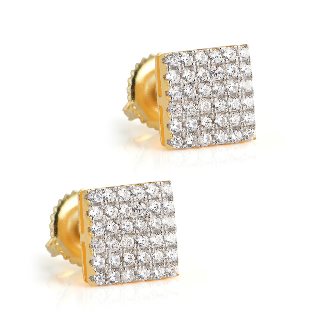 Square Stud Earrings xccscss.