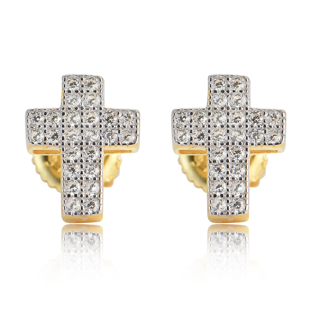 Cross Stud Earrings xccscss.