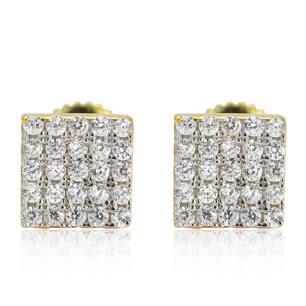 Square Stud Earrings xccscss.