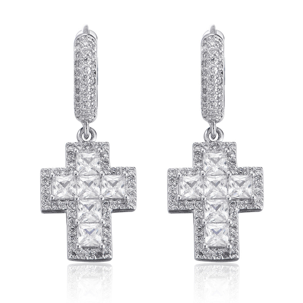 Cross Earrings xccscss.