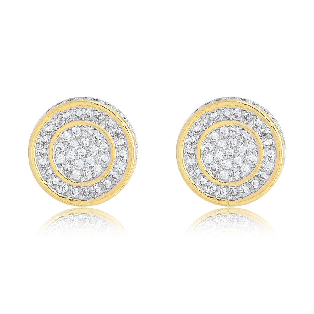 Round Stud Earrings xccscss.