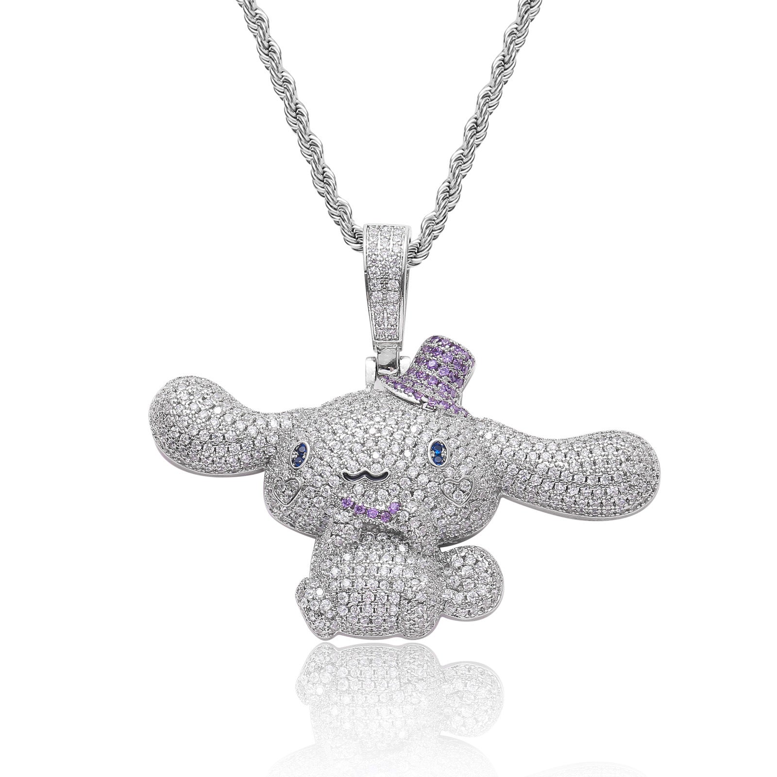 Iced Out Cinnamoroll Pendant Necklace