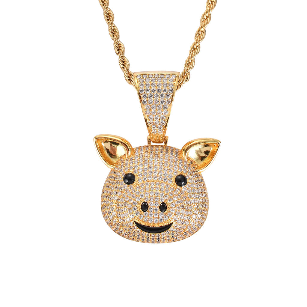 Pig Pendant Necklace