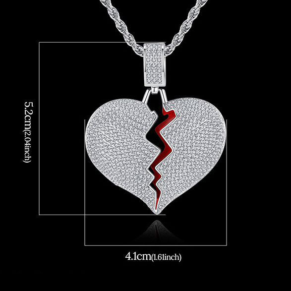 Broken Heart Necklace xccscss.