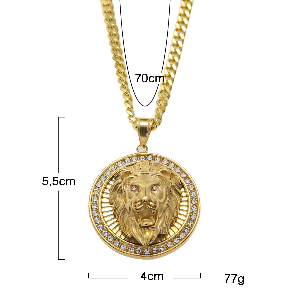 Lion Shield Necklace xccscss.