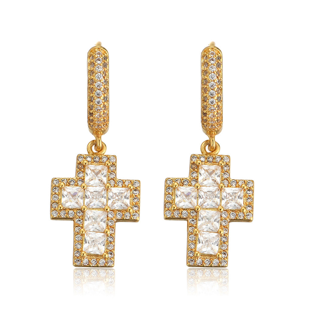 Cross Earrings xccscss.