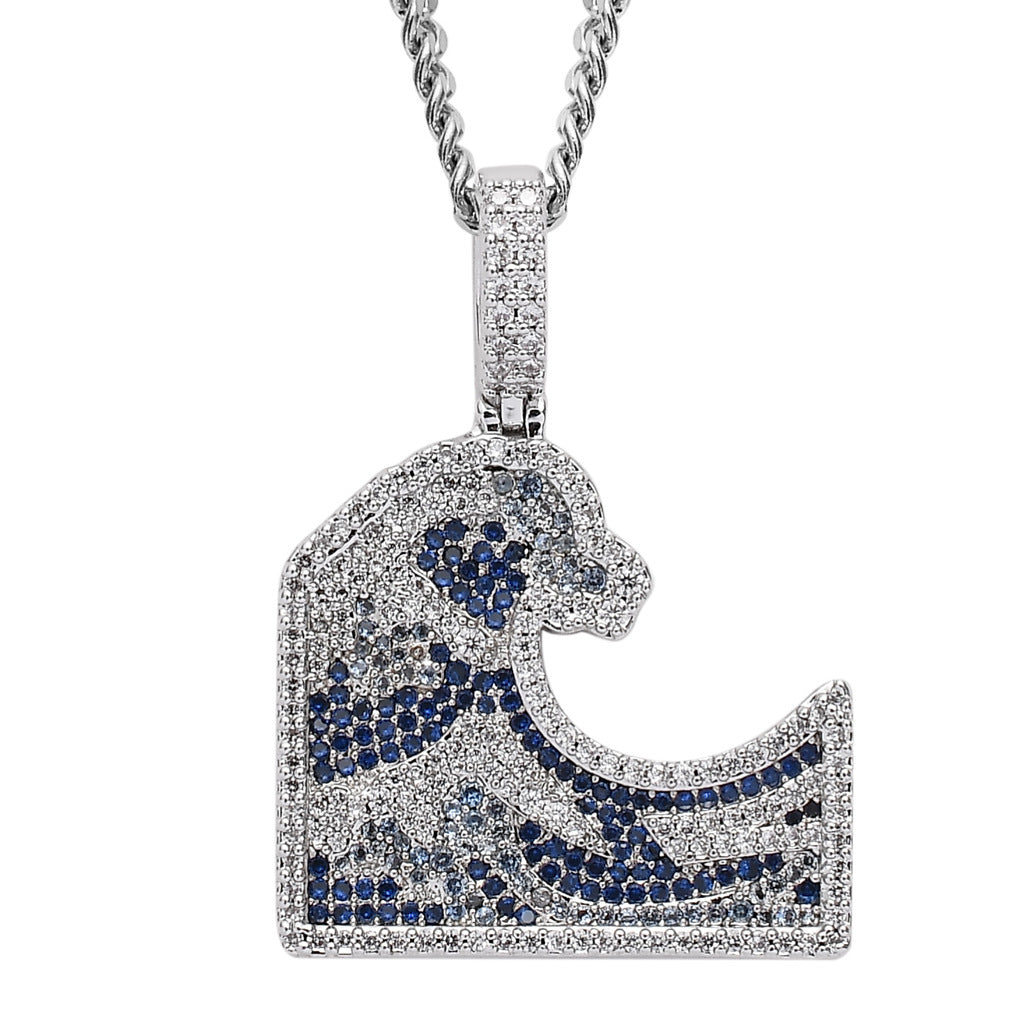 The Great Wave of Kanagawa Necklace xccscss.