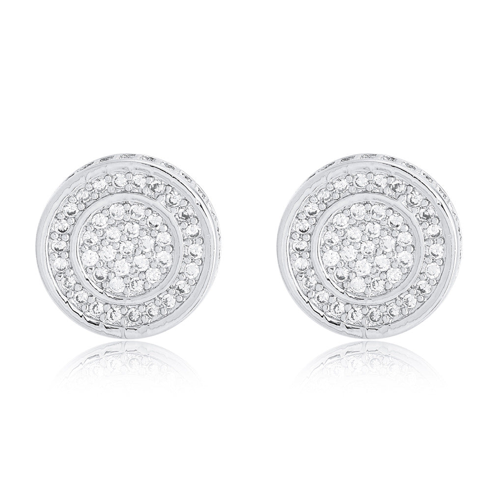 Round Stud Earrings xccscss.