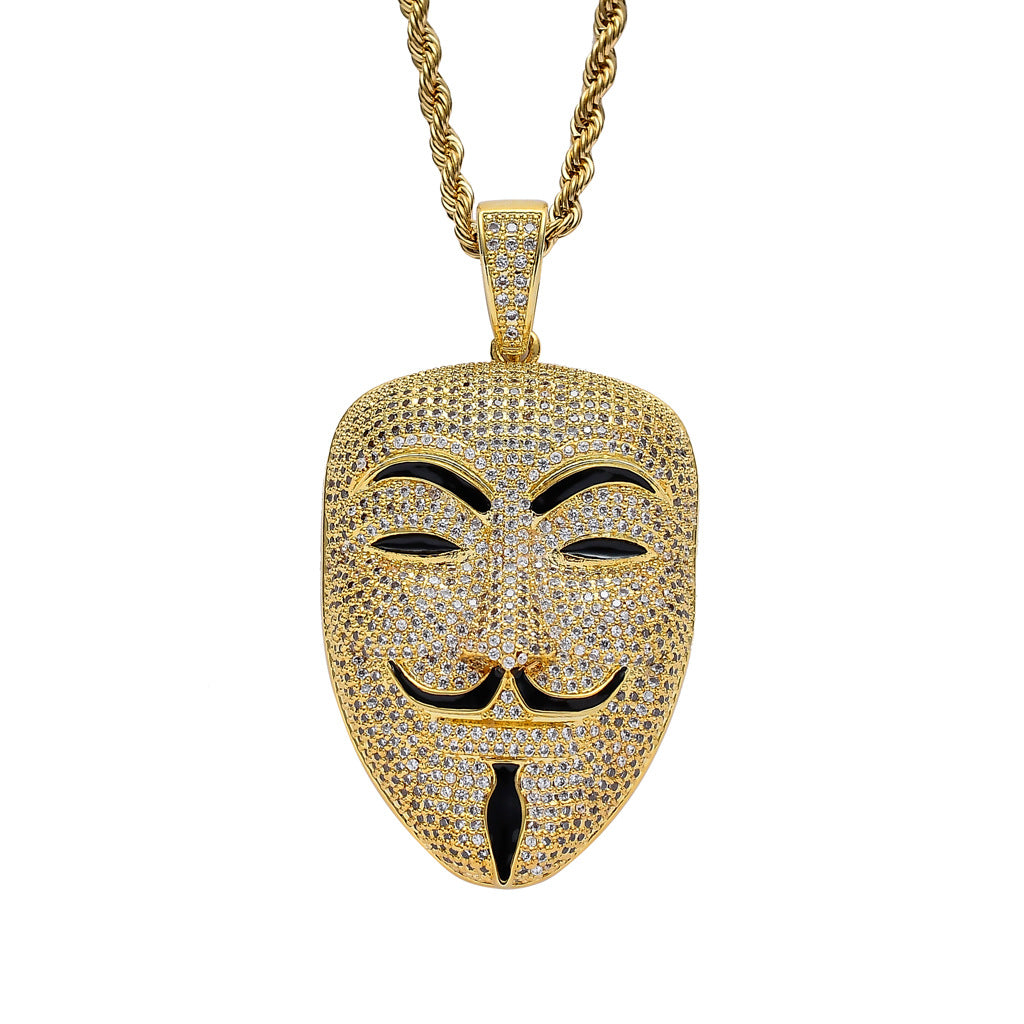 V for Vendetta Mask Necklace xccscss.