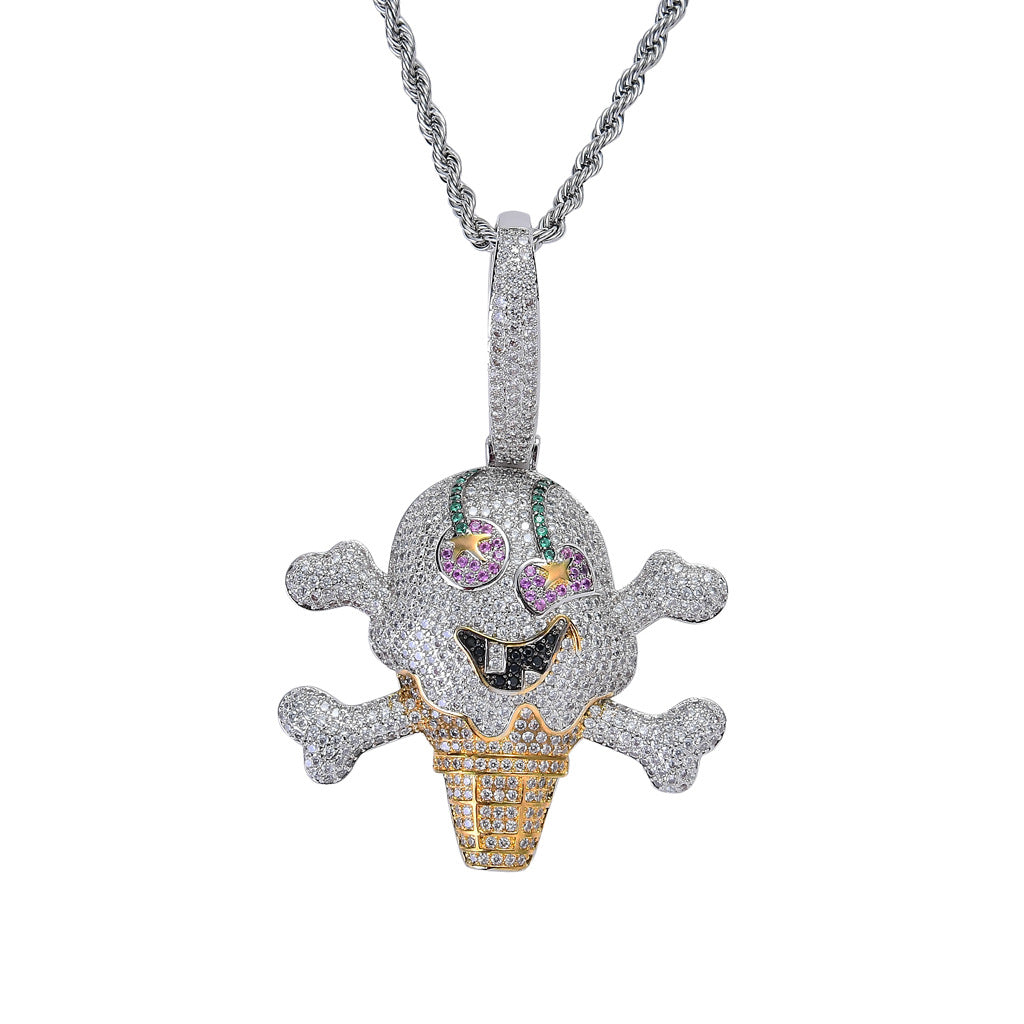 Pirate Ice Cream Pendant Necklace