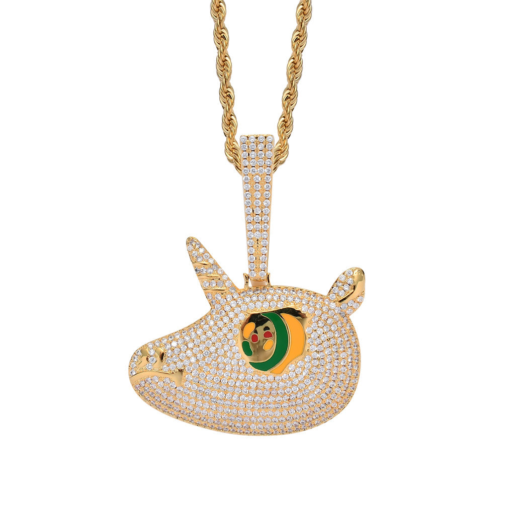 6ix9ine Unicorn Pendant Necklace