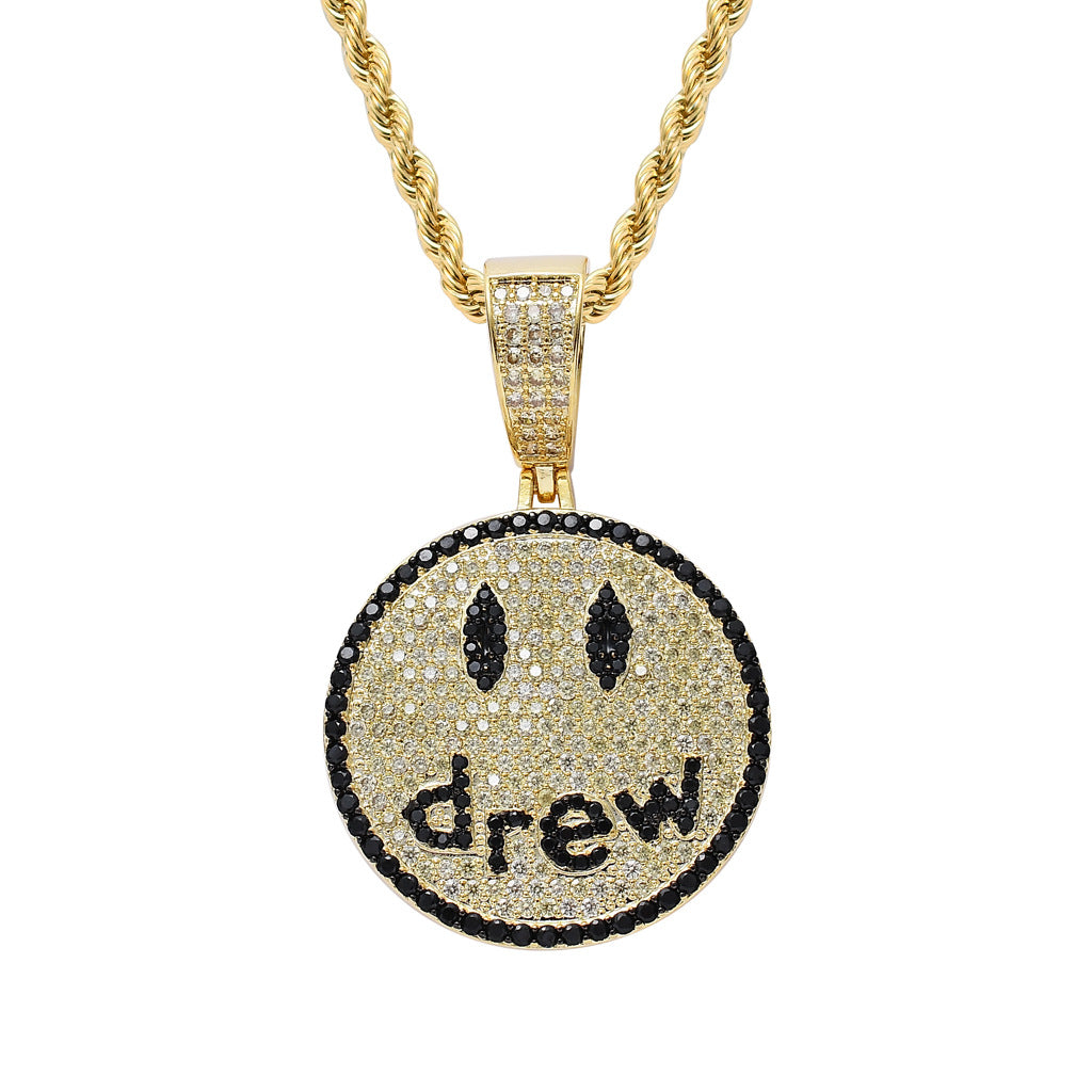 Drew Smiley Face Pendant Necklace