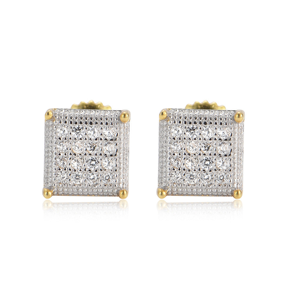 Square Stud Earrings xccscss.