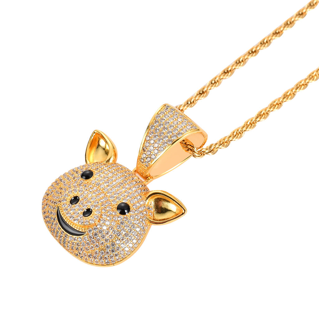 Pig Pendant Necklace