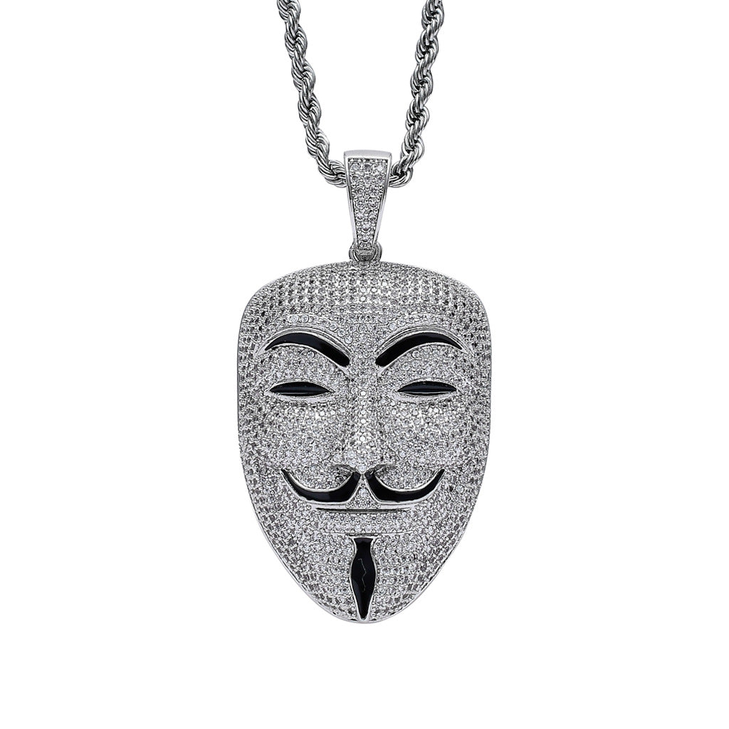 V for Vendetta Mask Necklace xccscss.