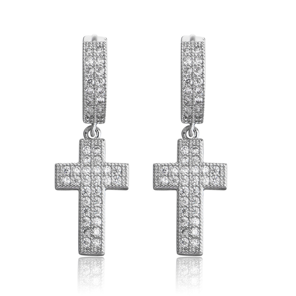 Cross Earrings xccscss.