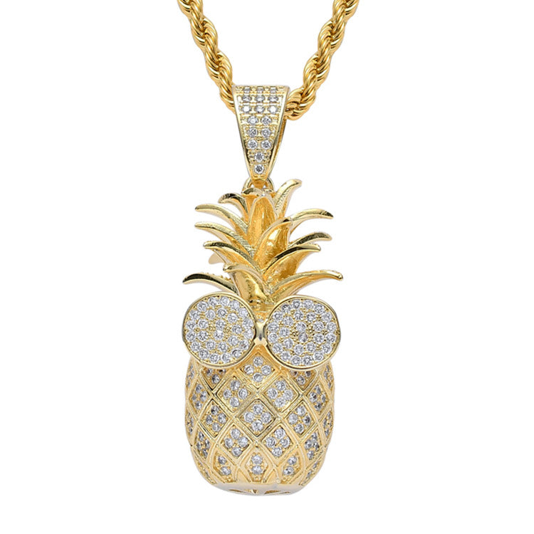 3D Pineapple Necklace xccscss.