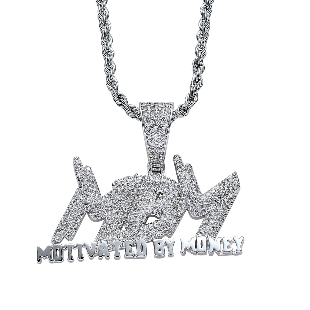 MBM Motivated By Money Pendant Necklace