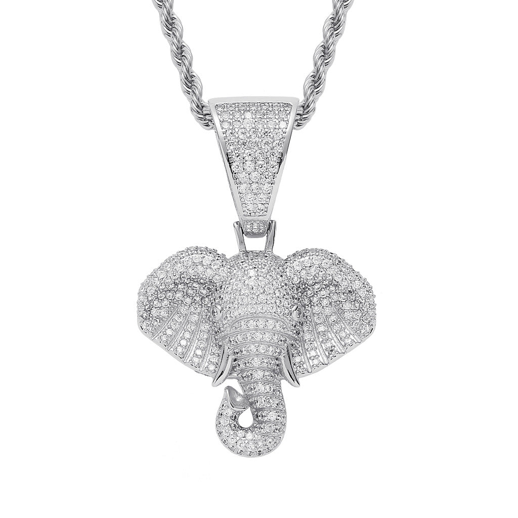 Elephant Necklace xccscss.