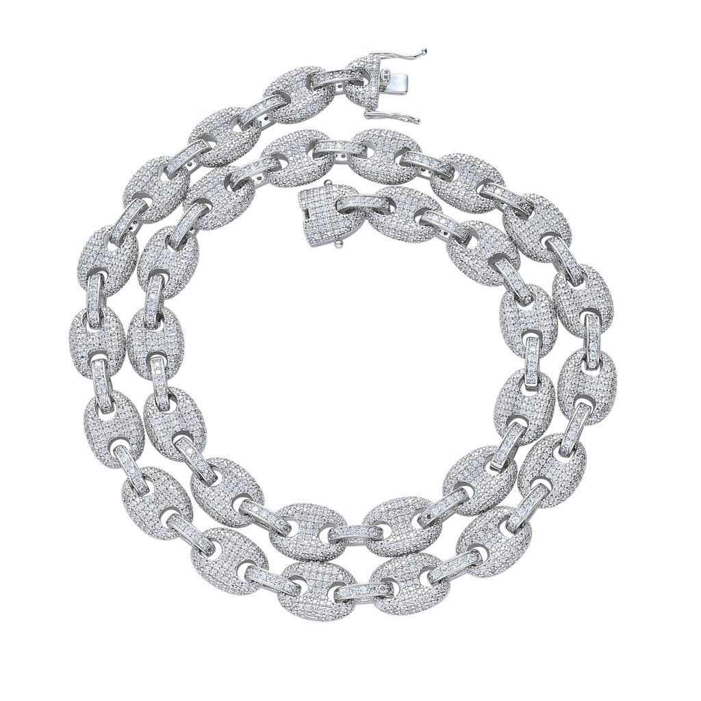 12mm Iced G-Link Chain/Bracelet xccscss.