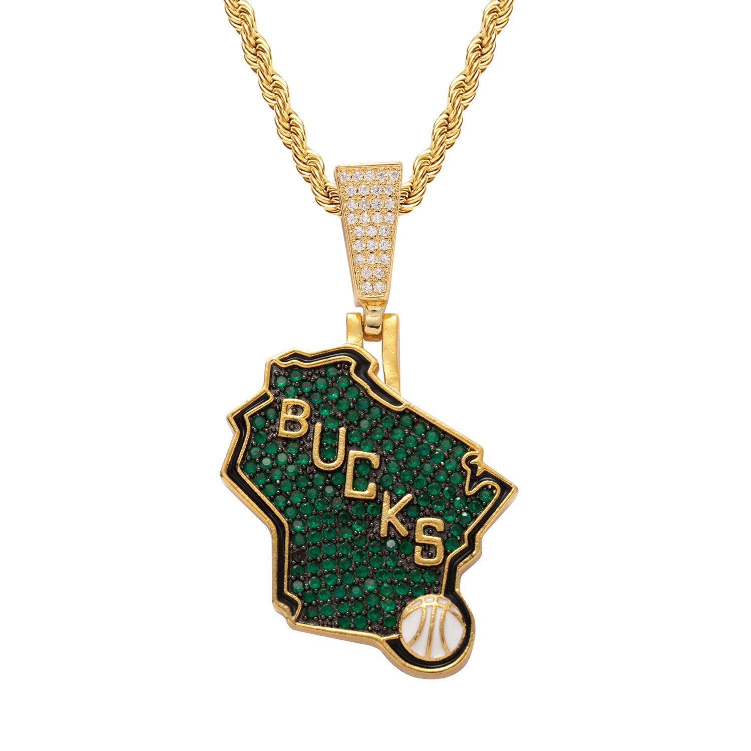 Milwaukee Bucks Necklace xccscss.