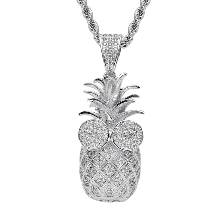 3D Pineapple Necklace xccscss.