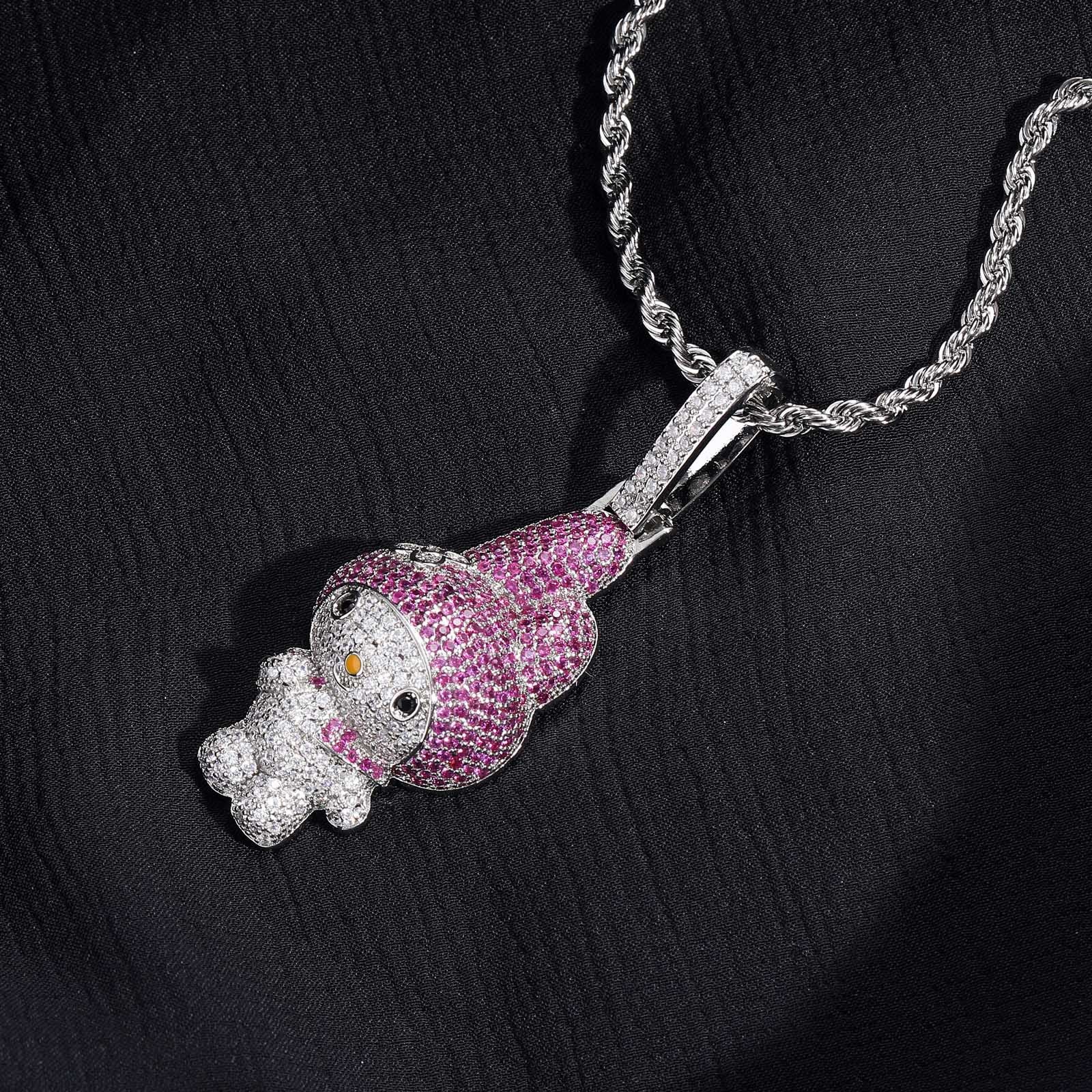 Iced Out My Melody Pendant Necklace