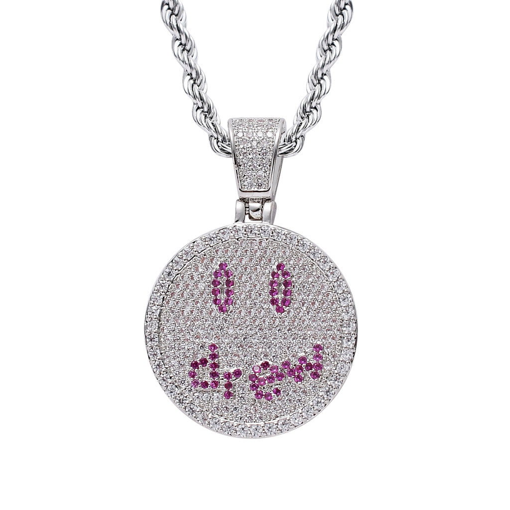 Drew Smiley Face Pendant Necklace