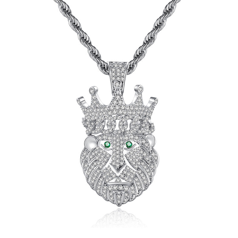 Crown Lion Necklace xccscss.