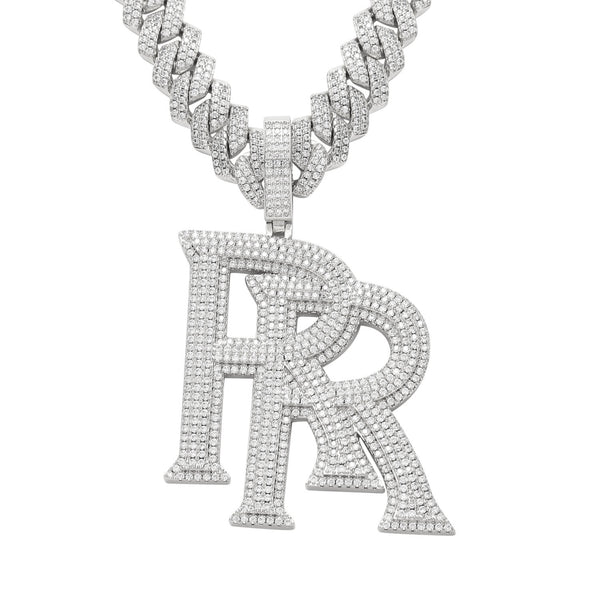 Double RR Roddy Ricch Pendant Necklace – Eileenjewelry