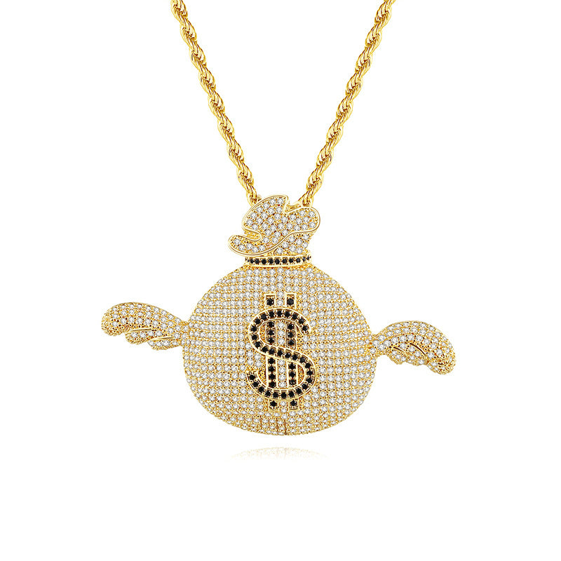 Money bag Necklace xccscss.