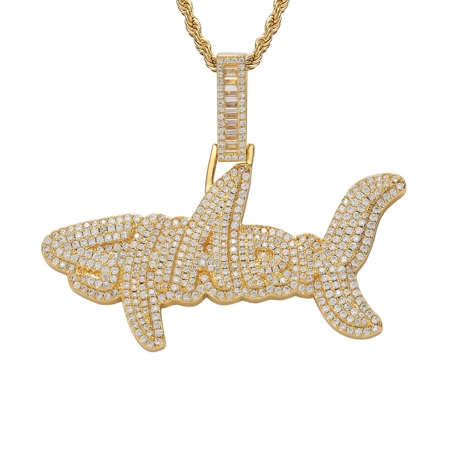 Letters Shark Necklace