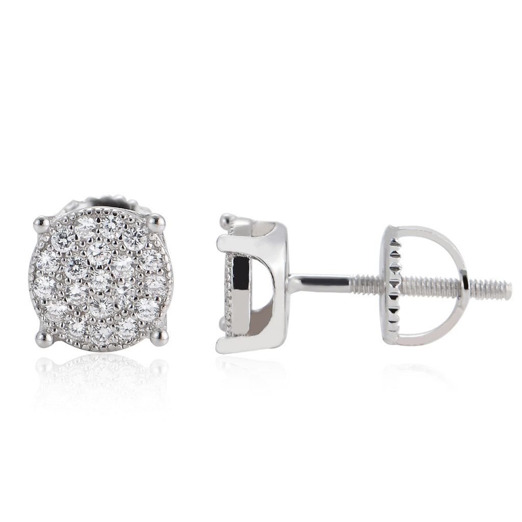 Round Stud Earrings xccscss.