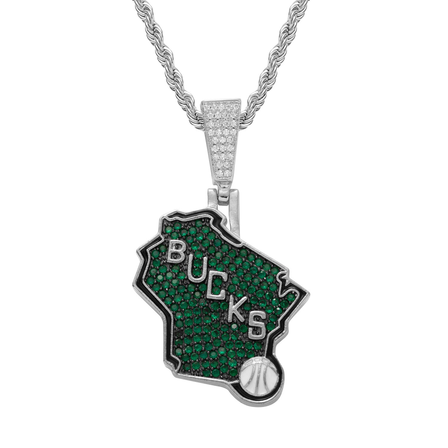 Milwaukee Bucks Necklace xccscss.