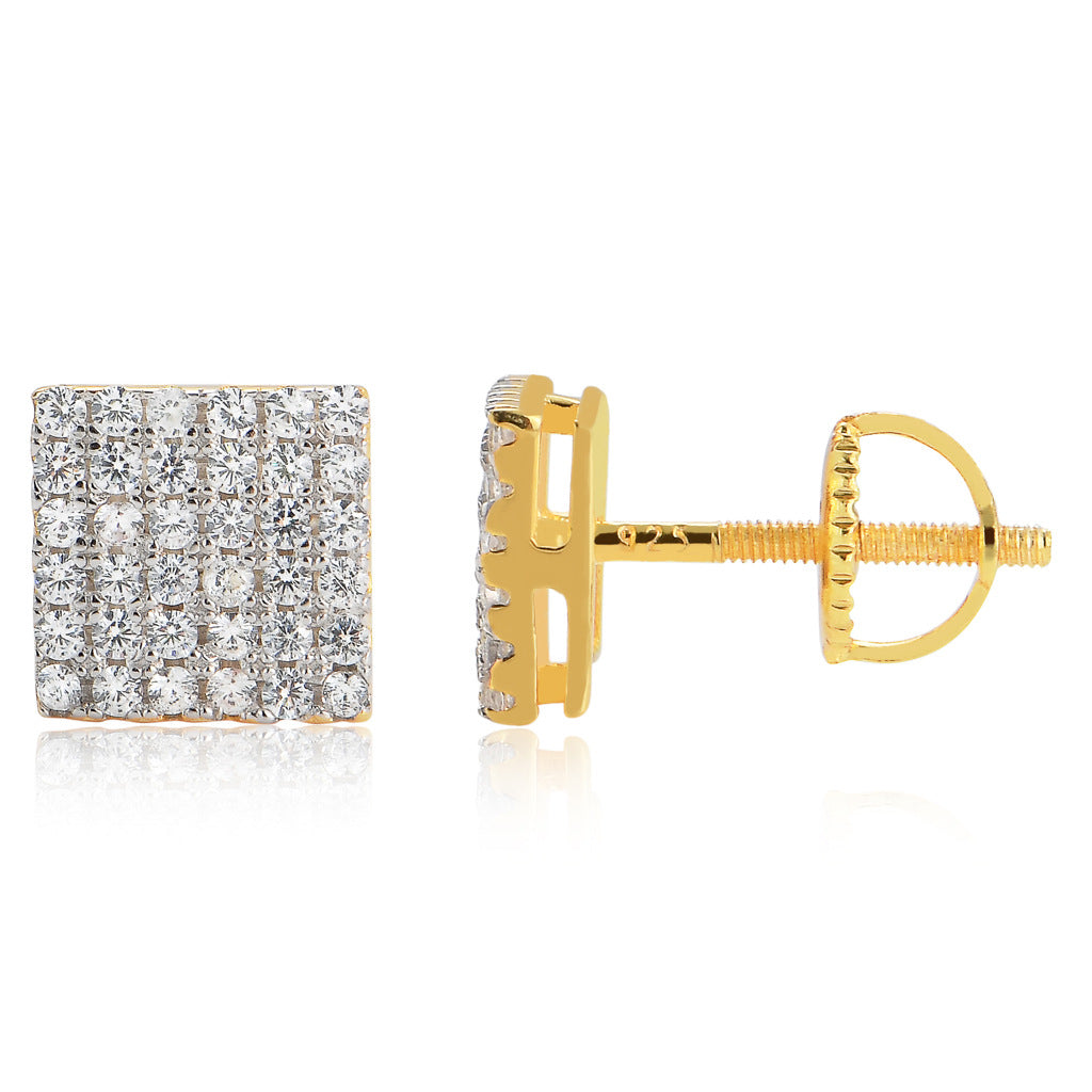 Square Stud Earrings xccscss.