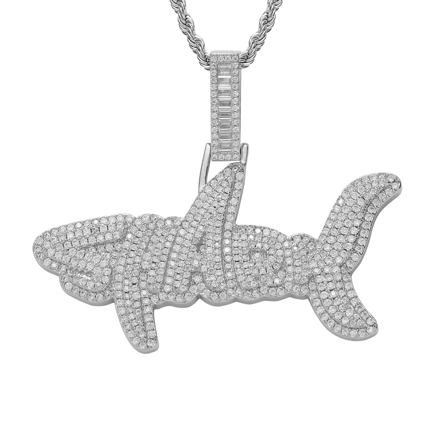 Letters Shark Necklace