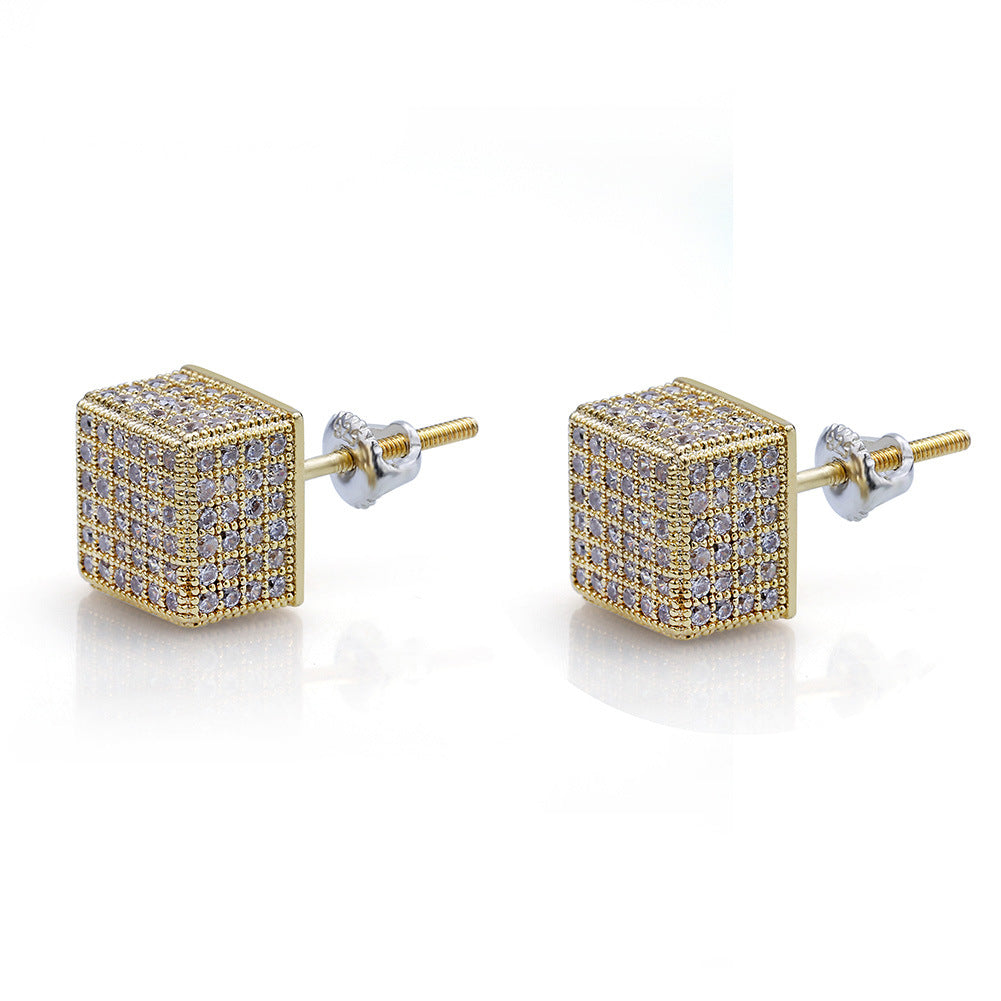 Square Stud Earrings xccscss.