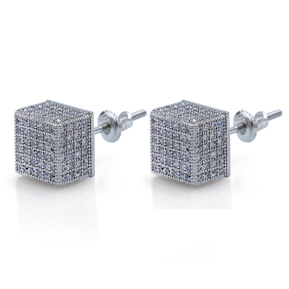 Square Stud Earrings xccscss.